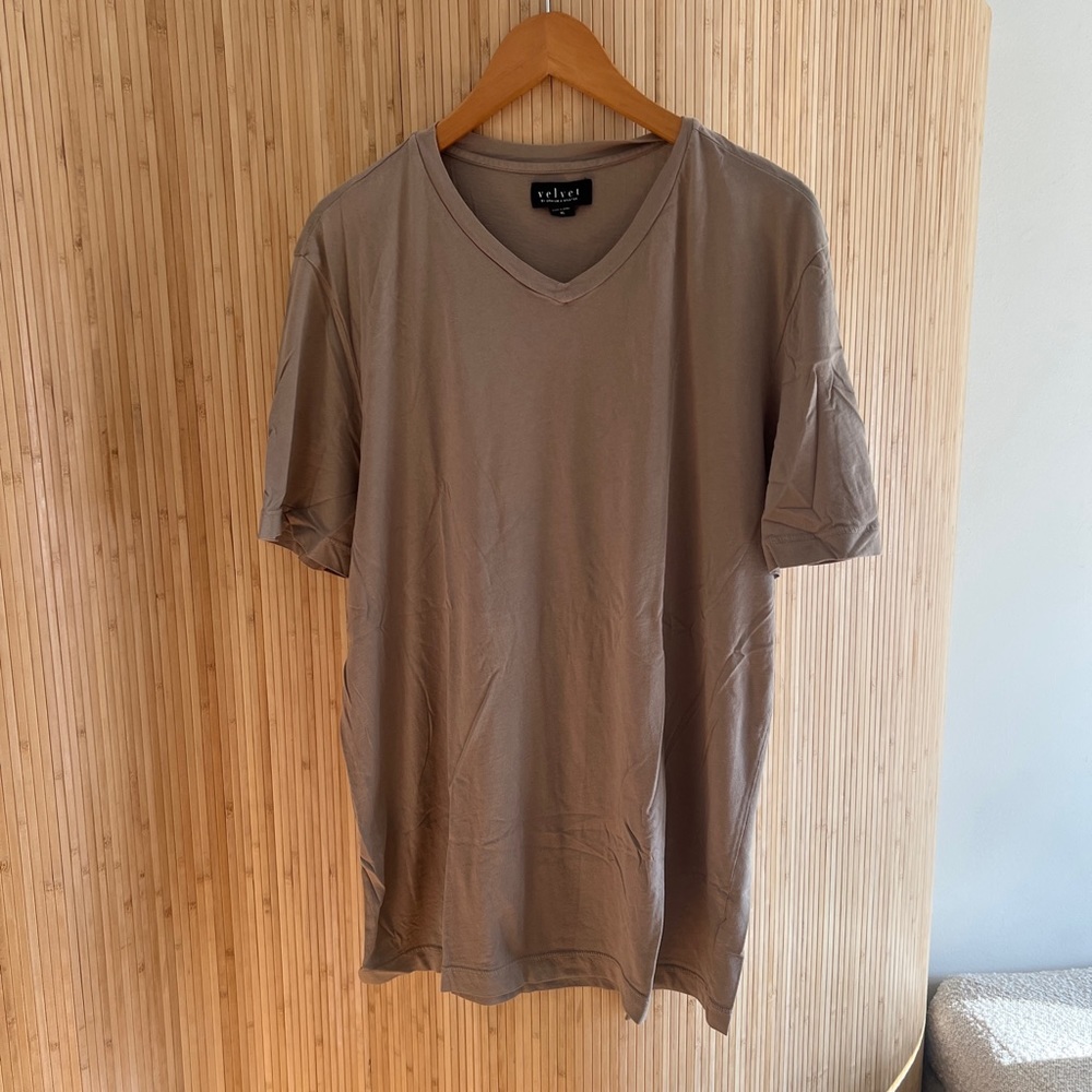 Velvet V-Neck Tee
